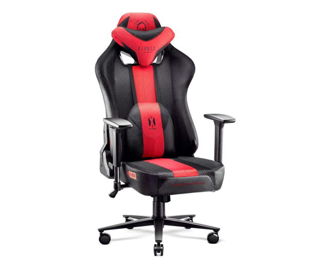 DIABLO Chairs X-PLAYER 2.0 Normal Size materiałowy karmazynowo-antracytowy - 1208664 - zdjęcie